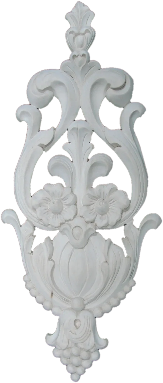 Rzeźbiony ornament akantowy z drewna lipowego